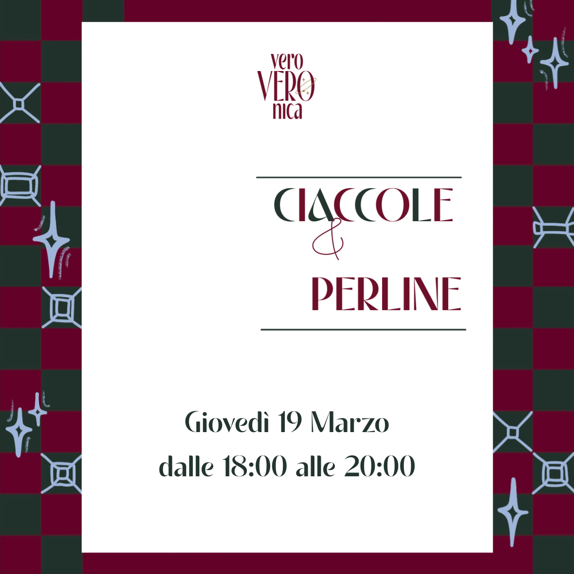 Workshop GIOVEDÌ 19 MARZO