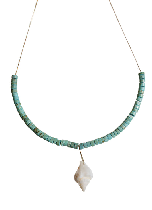 Collana Oro 9kt e Turchese