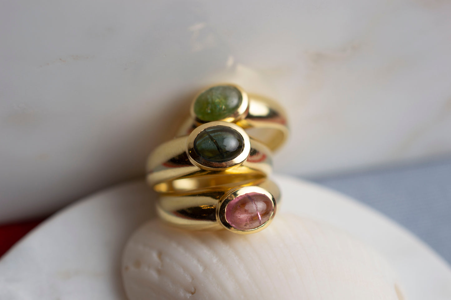 Anello Tormalina Verde