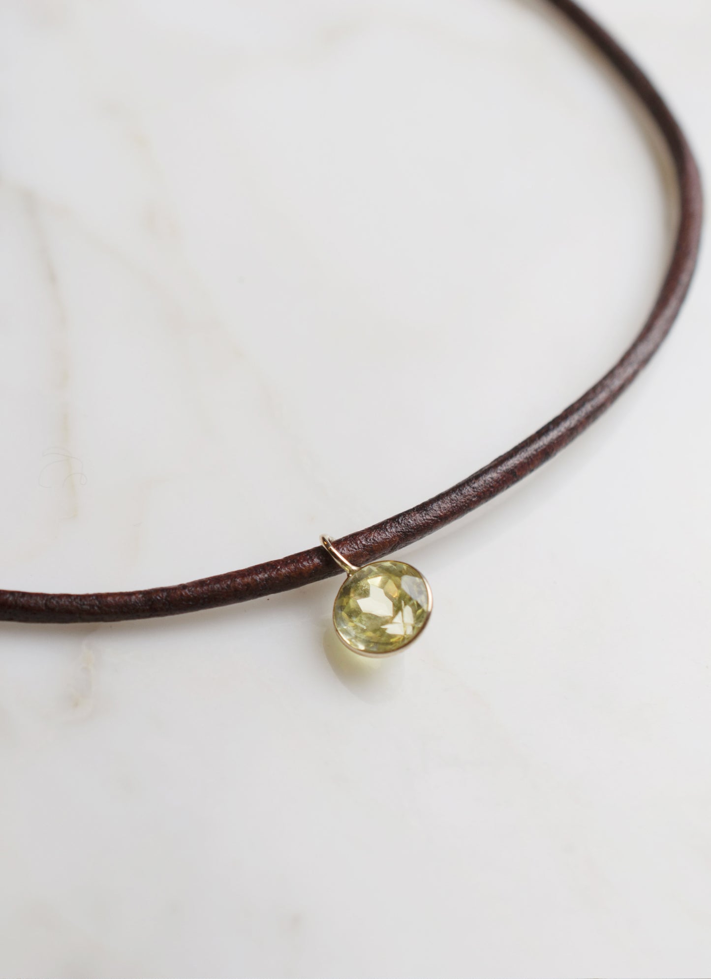 Collana Zaffiro Giallo