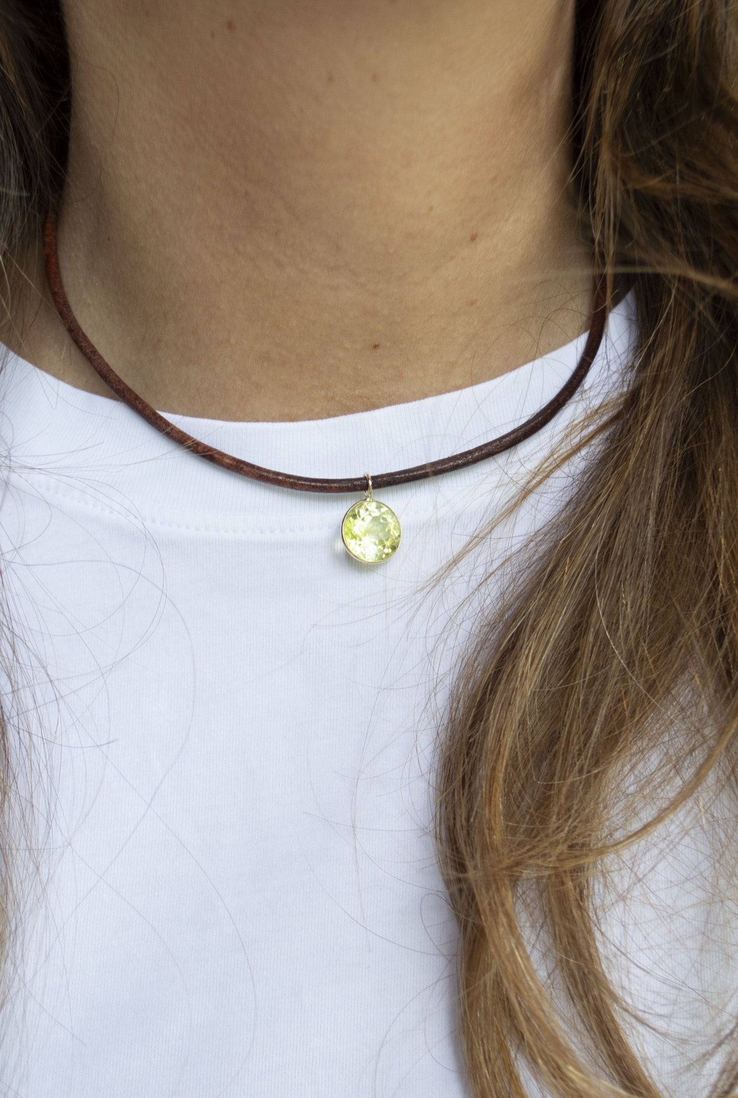 Collana Zaffiro Giallo