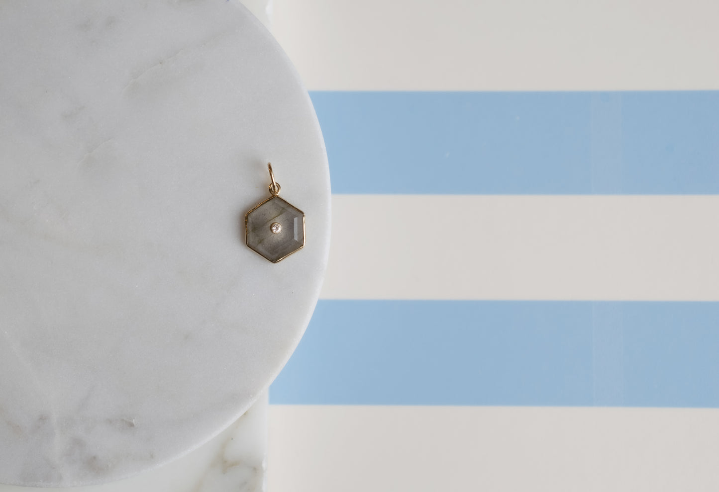 Ciondolo Labradorite e Brillantino