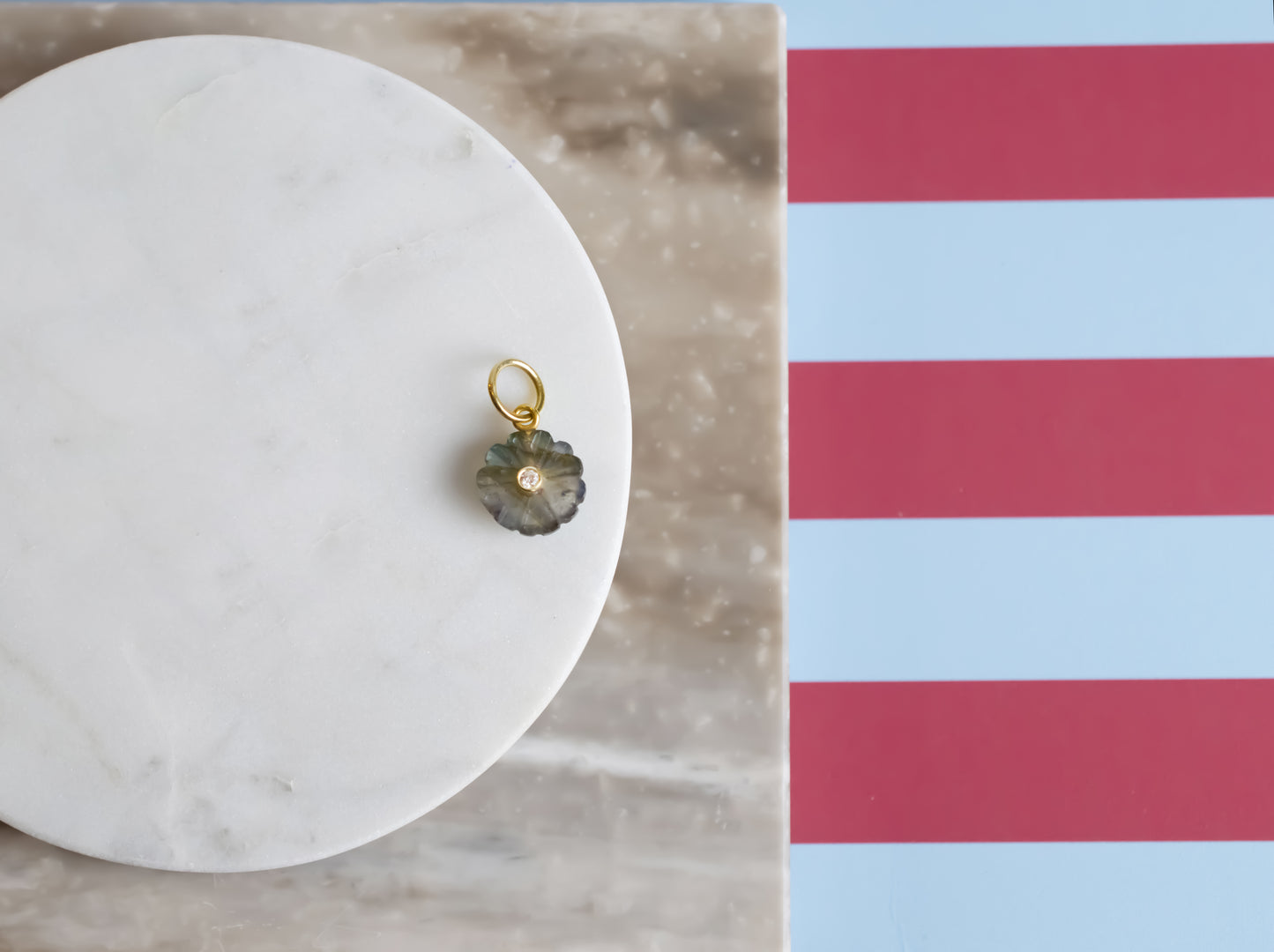 Ciondolo Fiore Ematite