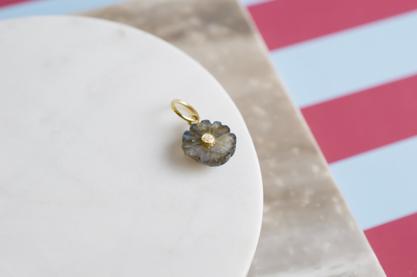 Ciondolo Fiore Ematite