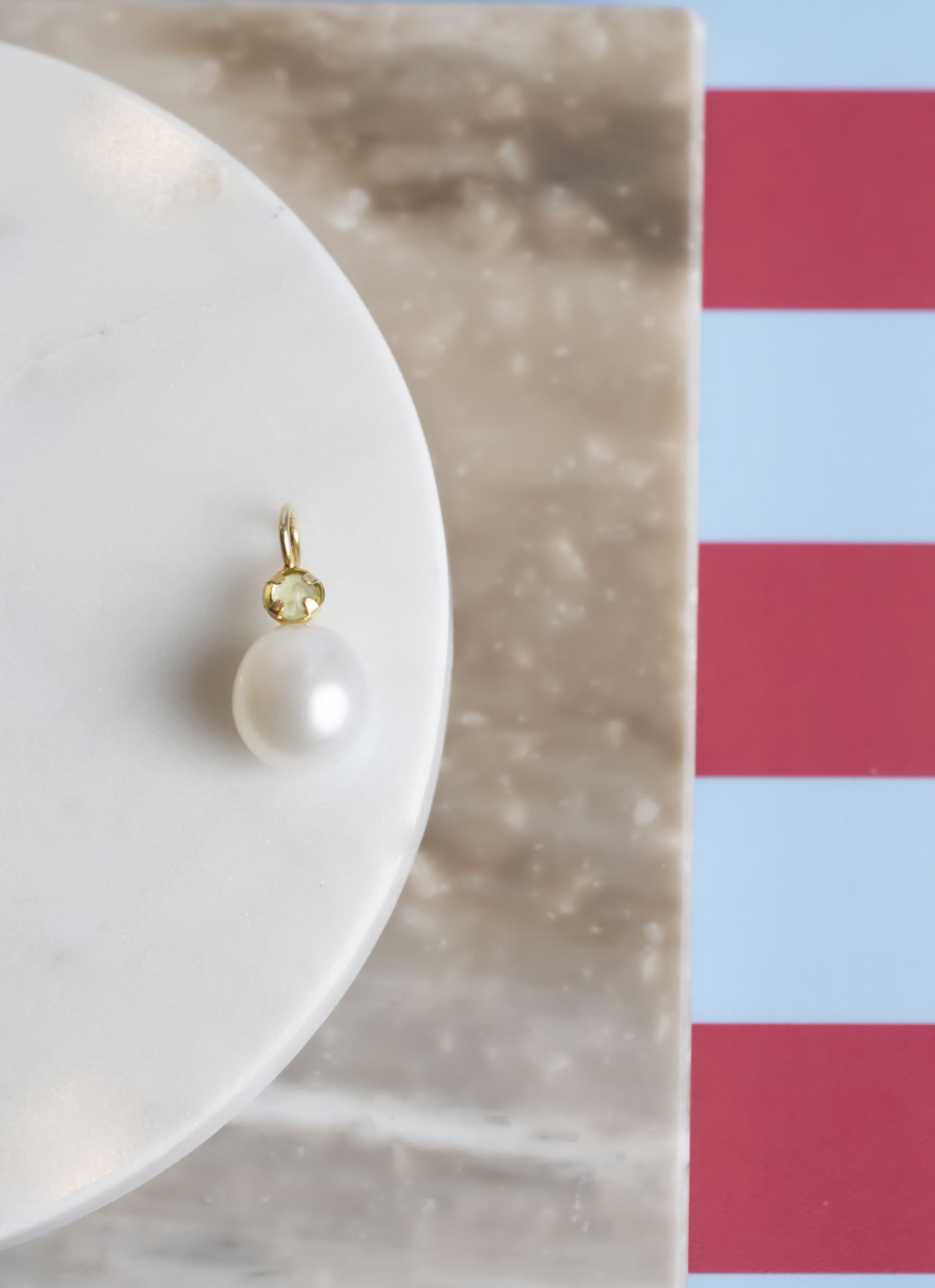 Ciondolo Perla e Peridoto