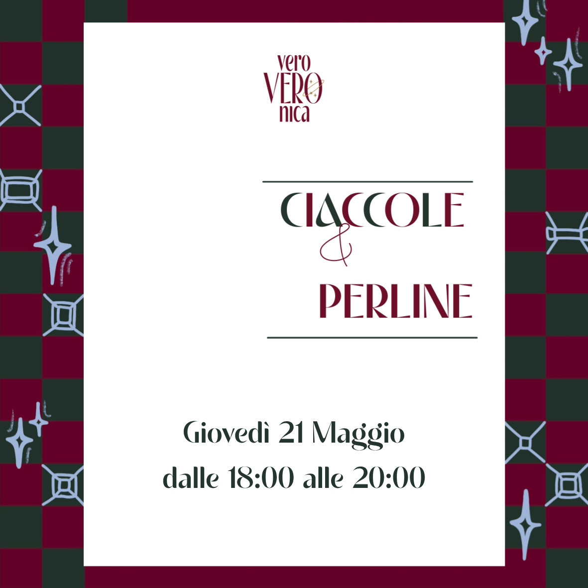 Workshop GIOVEDÌ 21 MAGGIO