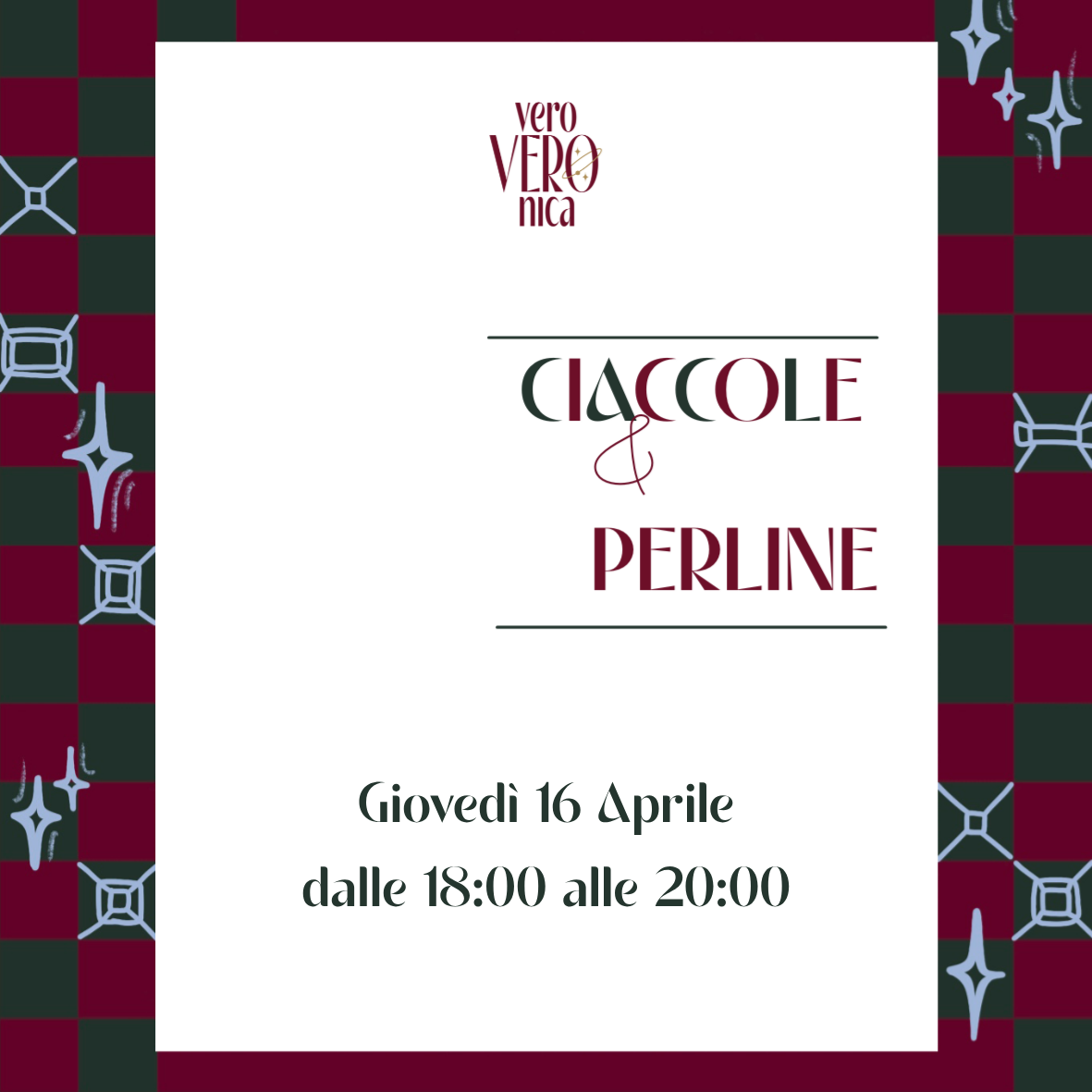 Workshop GIOVEDÌ 16 APRILE