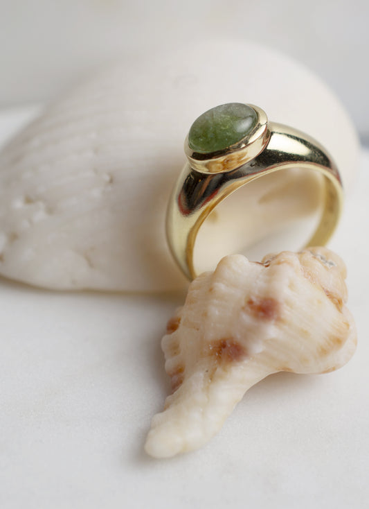 Anello Tormalina Verde