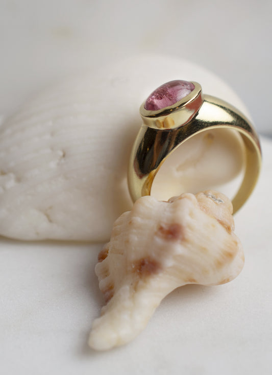 Anello Tormalina Rosa