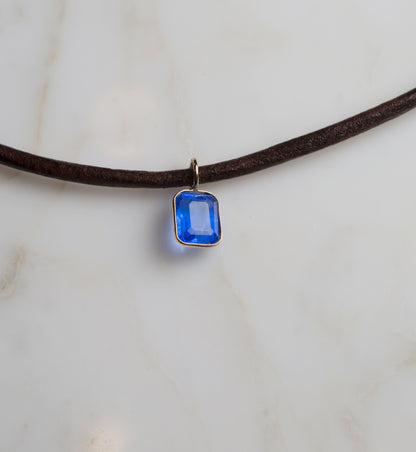 Collana Topazio London Blu