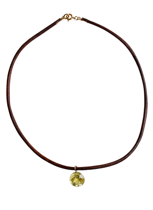Collana Zaffiro Giallo