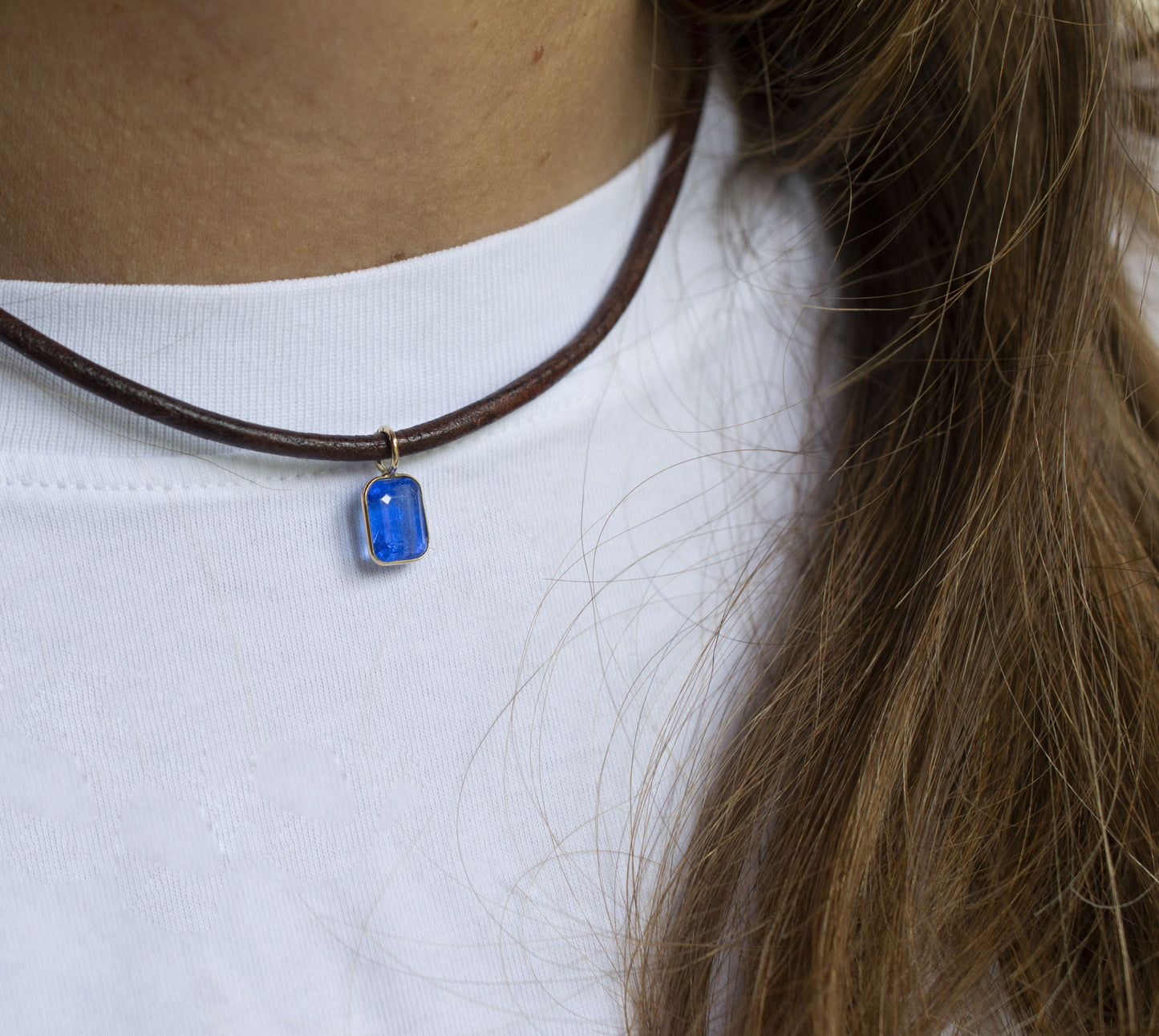 Collana Topazio London Blu