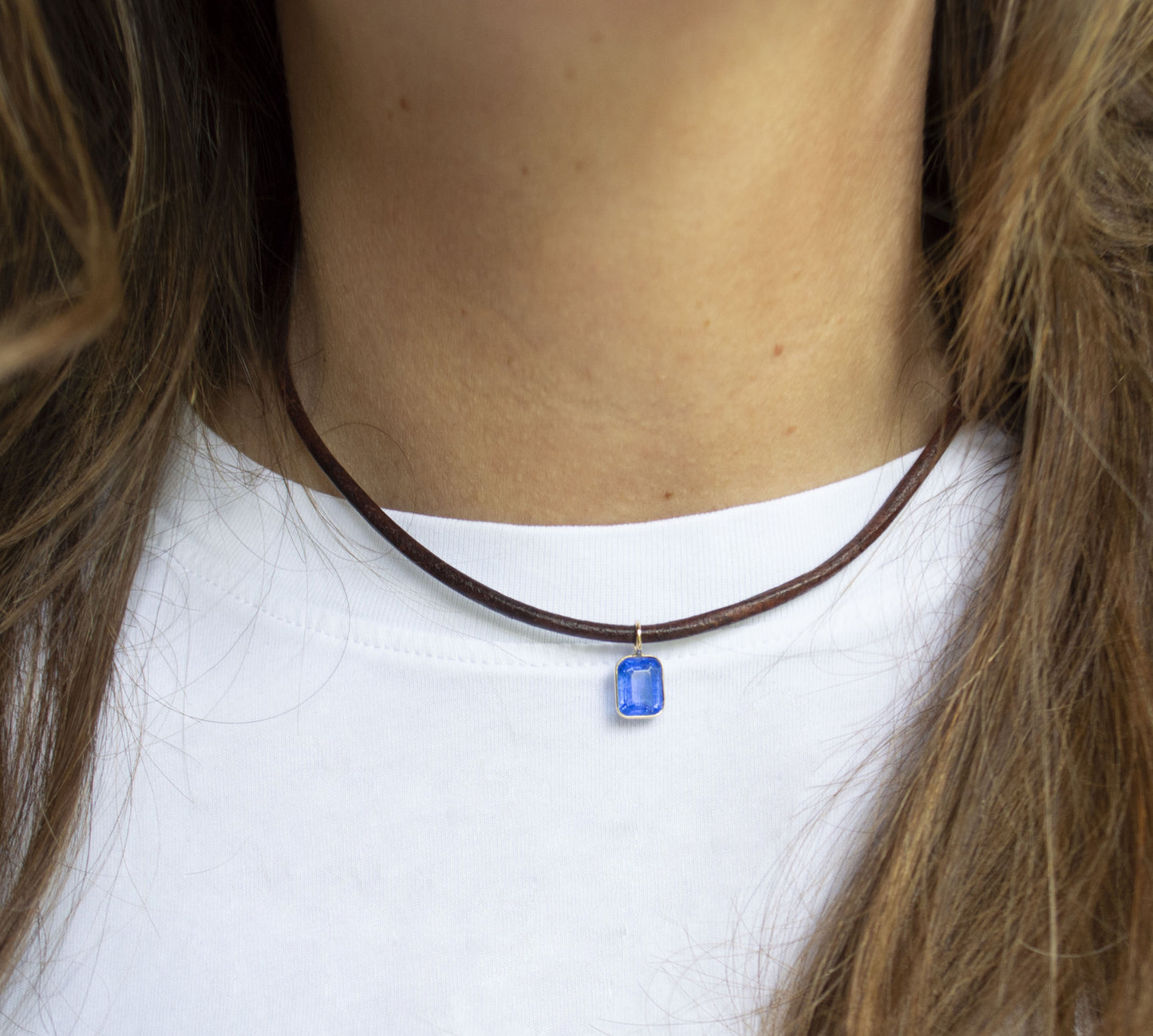 Collana Topazio London Blu