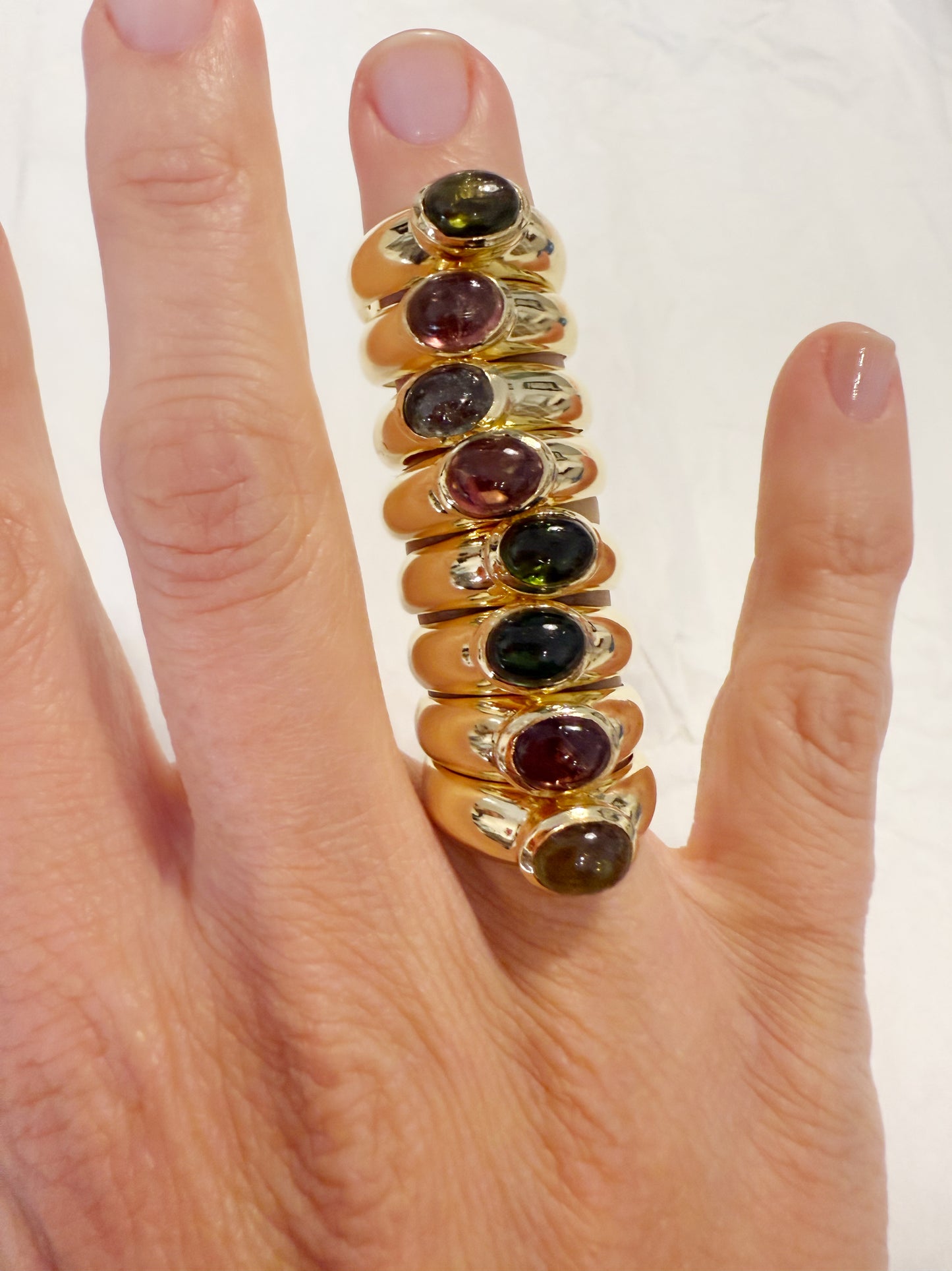 Anello Tormalina Verde