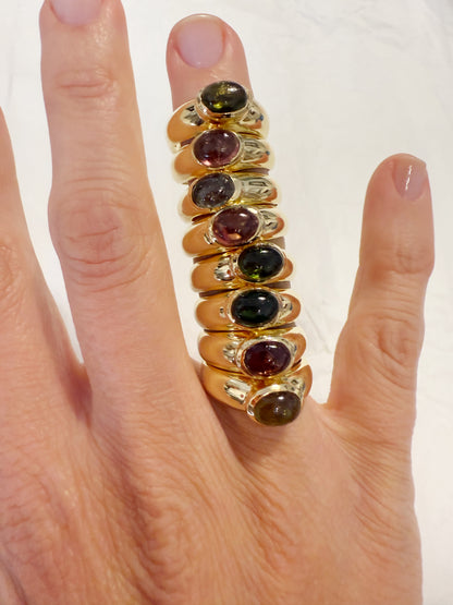 Anello Tormalina Verde