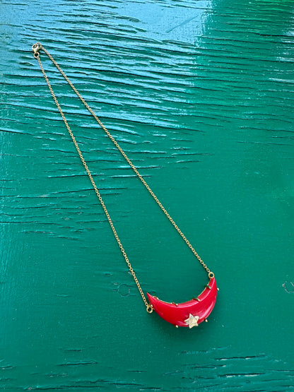 Collana Luna Corallo