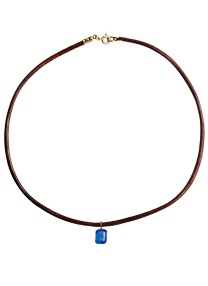 Collana Topazio London Blu